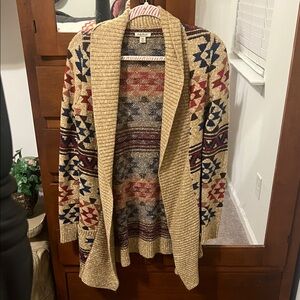 Lucky Brand Multicolor Patterned Cardigan